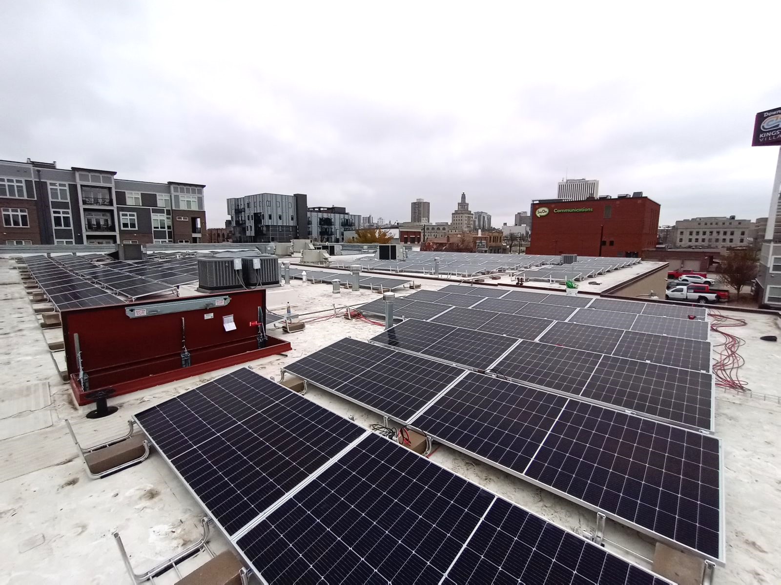 Solar Panels on Matthew 25's roof